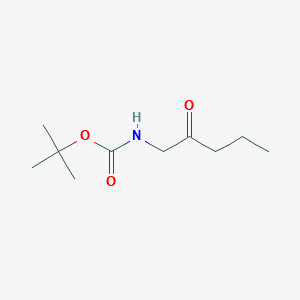 (2-Oxo-pentyl)-carbamicacidtert-butylester structure, CAS 400045-87-6