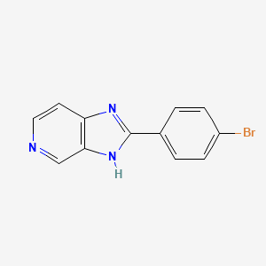 2-(4-Bromophenyl)-1H-imidazo[4,5-c]pyridine structure, CAS 113270-73-8