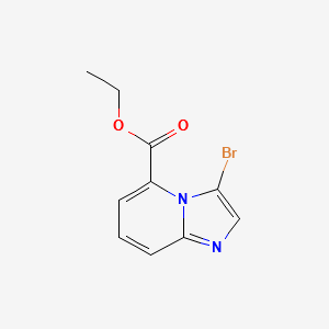 ethyl3-bromoH-imidazo[1,2-a]pyridine-5-carboxylate structure, CAS 429690-42-6