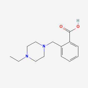2-(4-Ethylpiperazin-1-ylmethyl)benzoicacid structure, CAS 914349-54-5