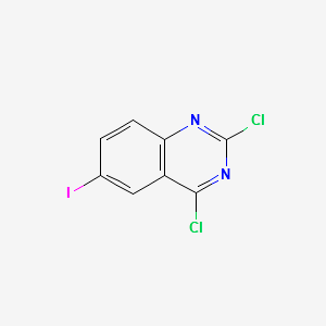 4-chloro-6-iodoquinazoline structure, CAS 74173-76-5
