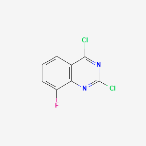 2,4-dichloro-8-fluoroquinazoline structure, CAS 959237-64-0
