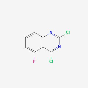 2,4-dichloro-5-fluoroquinazoline structure, CAS 87611-00-5