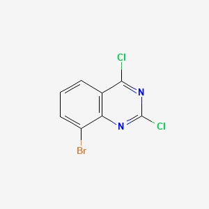 8-bromo-2,4-dichloroquinazoline structure, CAS 331647-05-3
