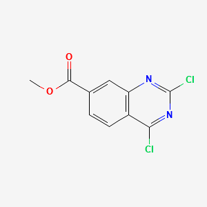 methyl2,4-dichloroquinazoline-7-carboxylate structure, CAS 174074-89-6