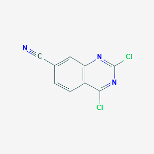 2,4-dichloroquinazoline-7-carbonitrile structure, CAS 864292-40-0