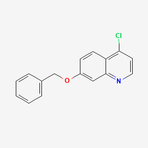 7-(benzyloxy)-4-chloroquinoline structure, CAS 178984-56-0