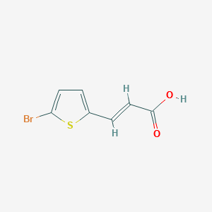 (E)-3-(5-bromothiophen-2-yl)acrylicacid structure, CAS 50868-68-3
