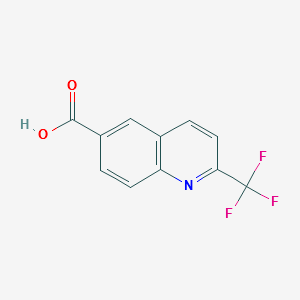 2-(trifluoromethyl)quinoline-6-carboxylicacid structure, CAS 952182-51-3