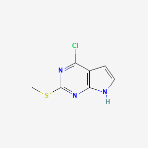 4-chloro-7H-pyrrolo[2,3-d]pyrimidin-5-amine structure, CAS 57564-94-0