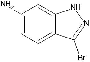 3-bromo-1H-indazol-6-amine structure, CAS 52347-72-5