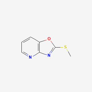 2-(methylthio)oxazolo[4,5-b]pyridine structure, CAS 169205-95-2