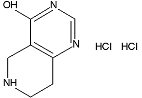 5,6,7,8-tetrahydropyrido[4,3-d]pyrimidin-4(3H)-one(HClsalt) structure, CAS 109229-08-5