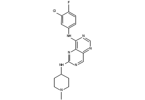 2,8-dichloropyrimido[5,4-d]pyrimidine structure, CAS 189747-34-0