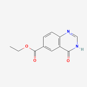 ethyl3,4-dihydro-4-oxoquinazoline-6-carboxylate structure, CAS 155960-91-1
