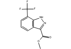 ethyl6-(trifluoromethyl)-1H-indazole-3-carboxylate structure, CAS 1053656-54-4