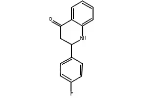 2-(4-Fluorophenyl)-2,3-dihydro-4(1H)-quinolinone structure, CAS 155370-03-9