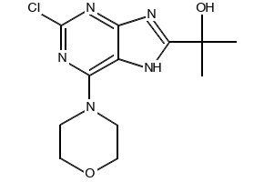 2-chloro-8-(methylthio)-7H-purine structure, CAS 89581-80-6