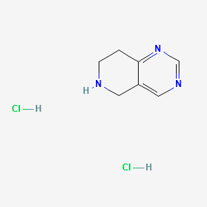 5,6,7,8-tetrahydropyrido[4,3-d]pyrimidinehydrochloride structure, CAS 157327-49-6