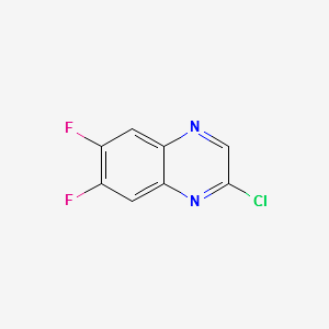 2-chloro-6,7-difluoroquinoxaline structure, CAS 143007-15-2
