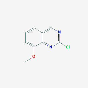 2-chloro-8-methoxyquinazoline structure, CAS 944060-66-6