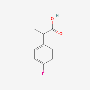 2-(4-Fluorophenyl)propanoicacid structure, CAS 75908-73-5