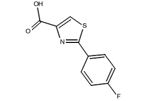 2-(4-Fluorophenyl)thiazole-4-carboxylicacid structure, CAS 863668-07-9