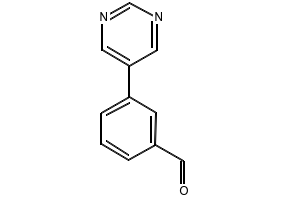 3-Pyrimidin-5-Yl-Benzaldehyde structure, CAS 640769-70-6