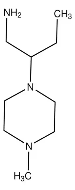 2-(4-Methyl-1-piperazinyl)-4-pyrimidinamine structure, CAS 57005-71-7