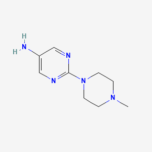 2-(4-Methylpiperazin-1-yl)pyrimidin-5-amine structure, CAS 943757-74-2