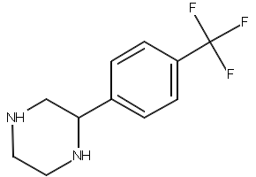 2-(4-Trifluoromethylphenyl)piperazine structure, CAS 185110-19-4