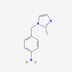 4-(2-Methylimidazol-1-Ylmethyl)Phenylamine structure, CAS 772311-98-5