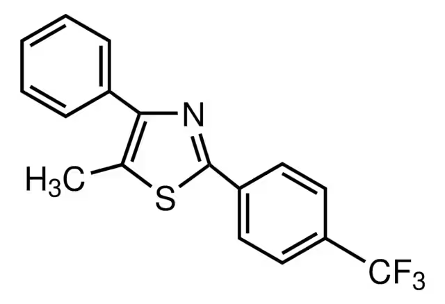 2-(4-Trifluoromethylphenyl)thiazole-5-carbaldehyde structure, CAS 447406-52-2