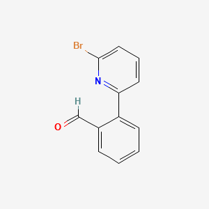 2-(6-Bromopyridin-2-yl)benzaldehyde structure, CAS 914349-51-2