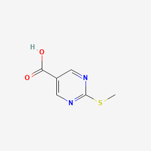 2-(Methylthio)pyrimidine-5-carboxylicacid structure, CAS 110099-94-0