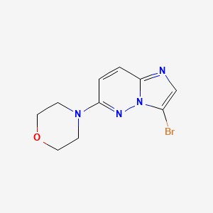 4-(3-Bromoimidazo[1,2-B]Pyridazin-6-Yl)Morpholine structure, CAS 1012343-72-4