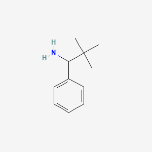 2,2-Dimethyl-1-phenyl-propylamine structure, CAS 61501-04-0