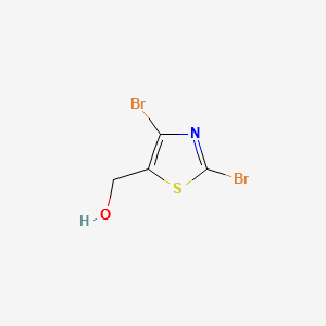 2,4-Dibromothiazole-5-methanol structure, CAS 170232-68-5