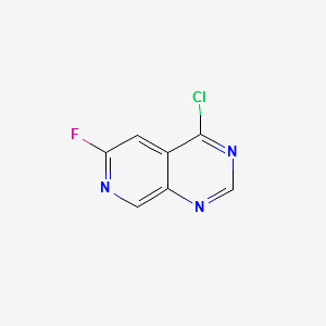 4-Chloro-6-fluoropyrido[3,4-d]pyrimidine structure, CAS 175357-98-9