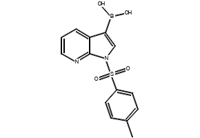 1-tosyl-1H-pyrrolo[2,3-b]pyridin-3-ylboronicacid structure, CAS 882562-39-2