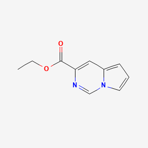 ethylpyrrolo[1,2-f]pyrimidine-3-carboxylate structure, CAS 107407-80-7