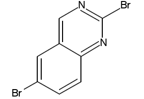 2,6-Dibromoquinazoline structure, CAS 161425-75-8