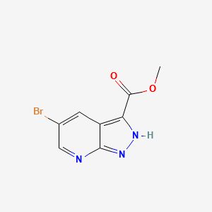 ethyl5-chloro-[1,2,4]triazolo[4,3-a]pyrimidine-7-carboxylat structure, CAS 916325-84-3