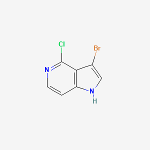 3-bromo-4-chloro-1H-pyrrolo[3,2-c]pyridine structure, CAS 947238-42-8