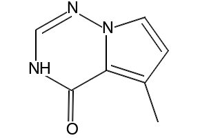 5-methyl-4-(methylthio)pyrrolo[1,2-f][1,2,4]triazine structure, CAS 859205-88-2