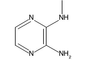 2-Amino-3-(methylamino)pyrazine structure, CAS 84996-40-7
