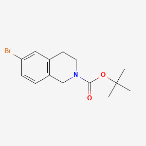 tert-butyl6-bromo-3,4-dihydroisoquinoline-2(1H)-carboxylate structure, CAS 893566-74-0