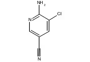 2-Amino-3-chloro-5-cyanopyridine structure, CAS 156361-02-3