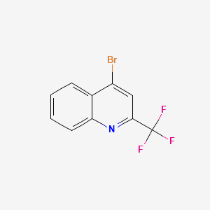 4-bromo-2-(trifluoromethyl)quinoline structure, CAS 18706-25-7
