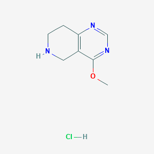 5,6,7,8-tetrahydro-4-methoxypyrido[4,3-d]pyrimidinehydrochloride structure, CAS 1187830-54-1